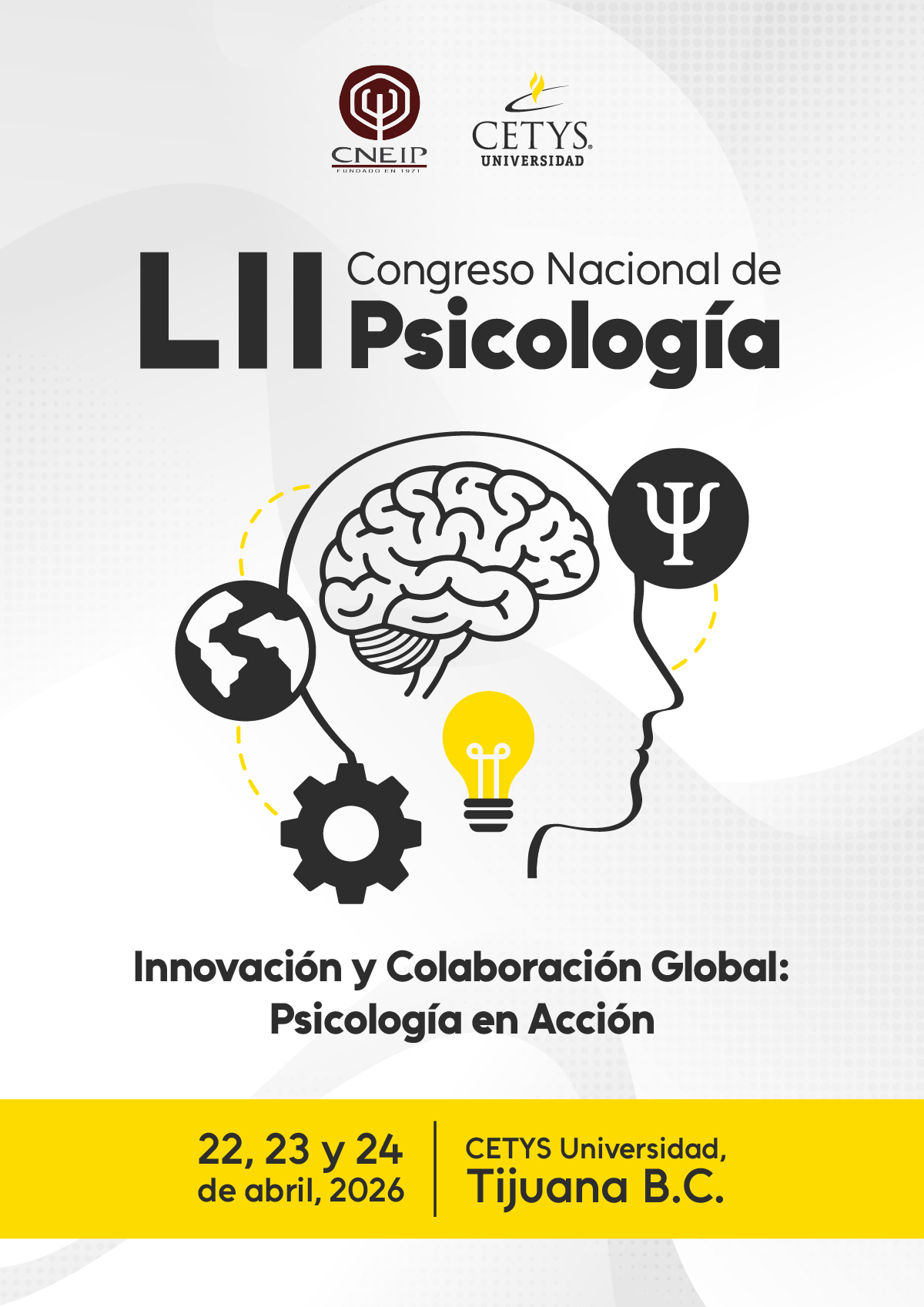 Cartel oficial LII Congreso CNEIP 2026